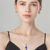 Blue Butterfly Necklace Female Fashion Personality Jewelry High Sense