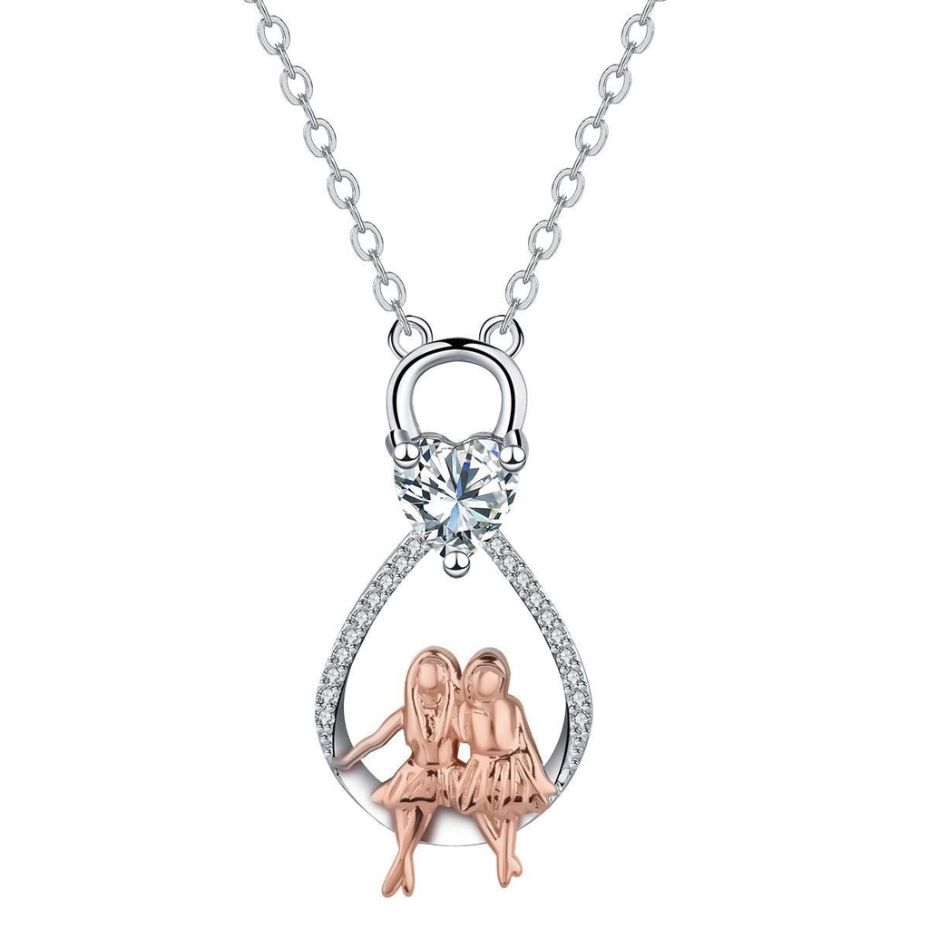 Unlimited Symbol Sister Style Necklace For Women Girlfriends' Gift For Sisters