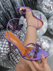 Women's Pointed-toe Three-dimensional Butterfly Stiletto Heel Sandals