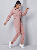 Flap Detail Jacket With Tie Front Cargo Pants