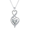 European And American Fashion Minimalist Heart-shaped Necklace High-grade Temperament Jewelry Cross Chain