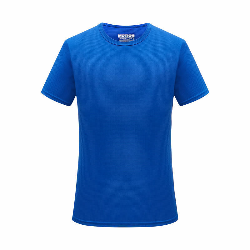 Ice Silk Small Checkered Sports Quick-drying Short-sleeved T-shirt