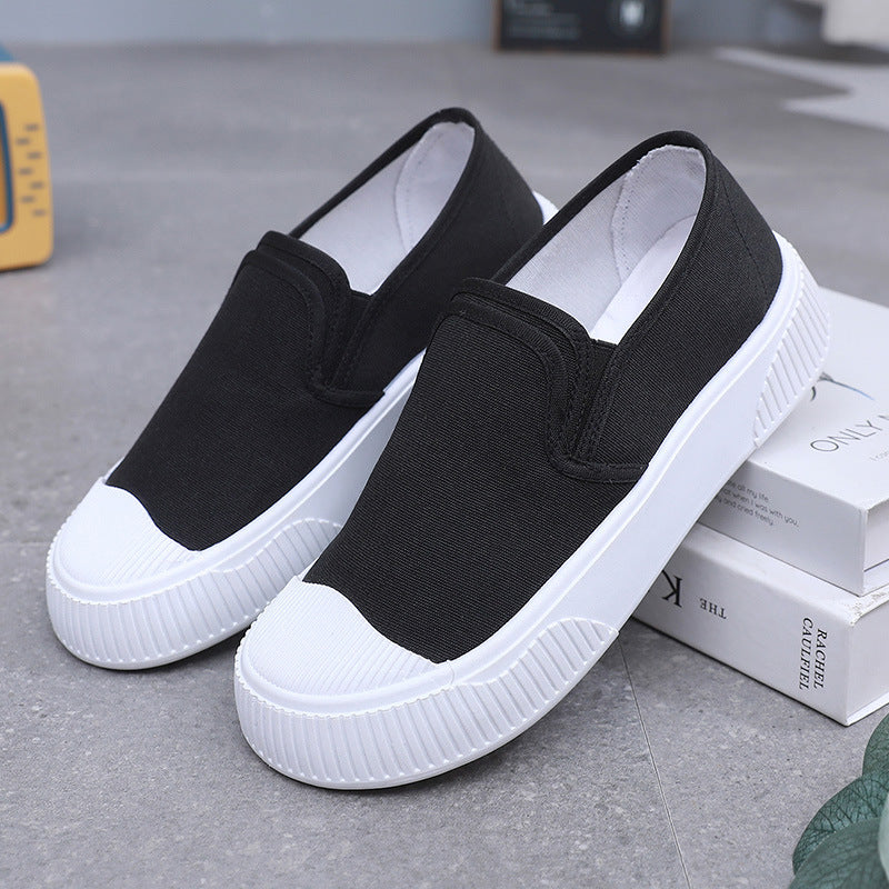 Women's Thick-soled Round Toe Soft Bottom Low-top Casual Shoes