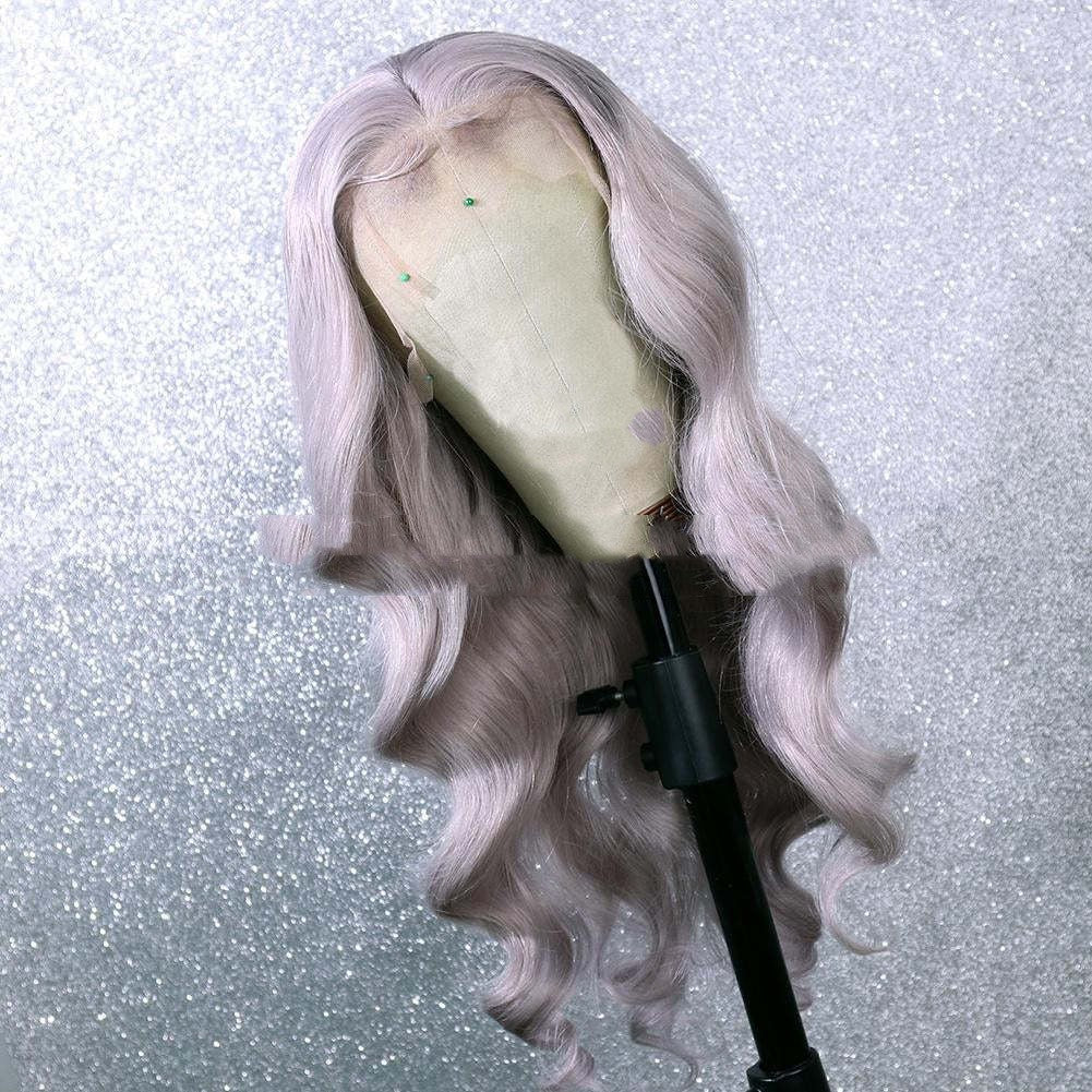 Wave Long Curly Synthetic Fiber Front Lace Wig