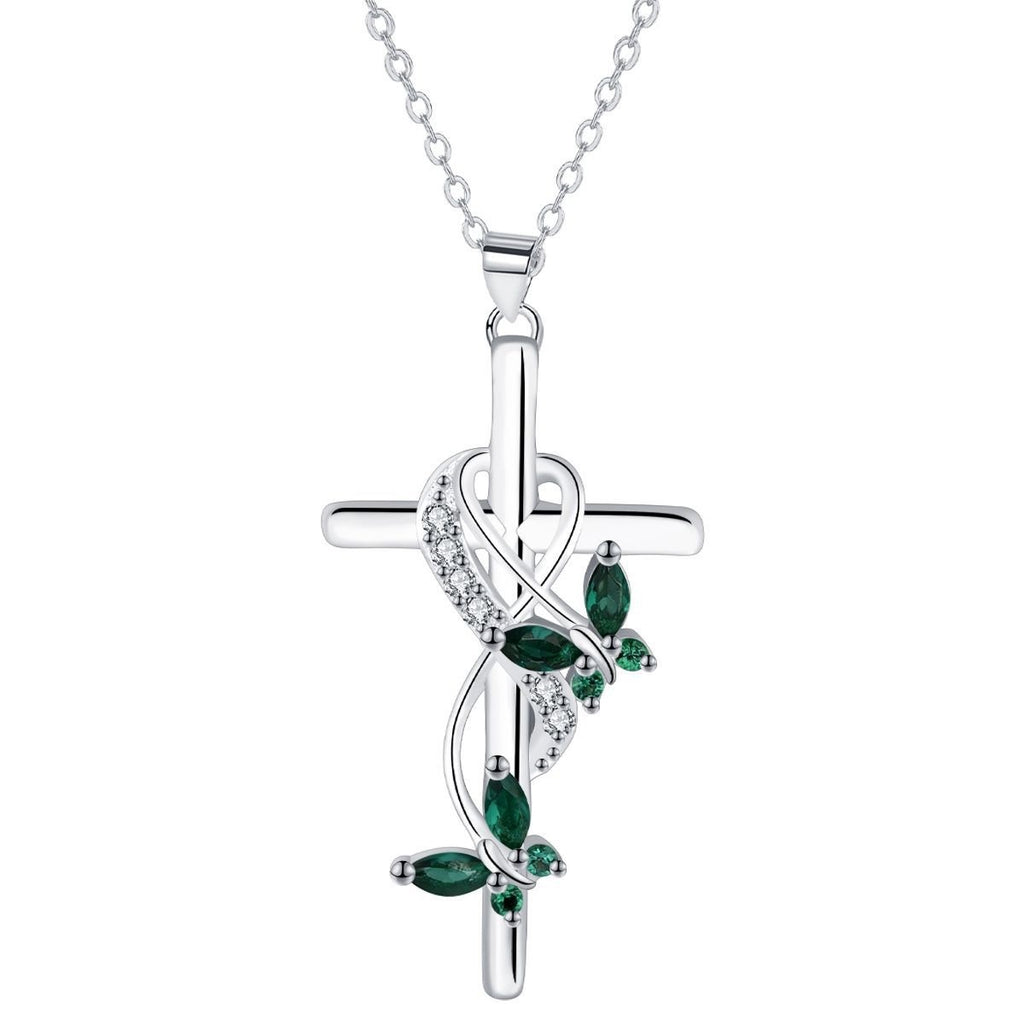 Best Seller In Europe And America Infinite Cross Butterfly Necklace Female Romantic High Sense