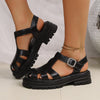 Sandals Summer New Style Back Empty Buckle Front Toe Cap Hollowed Women's Shoes
