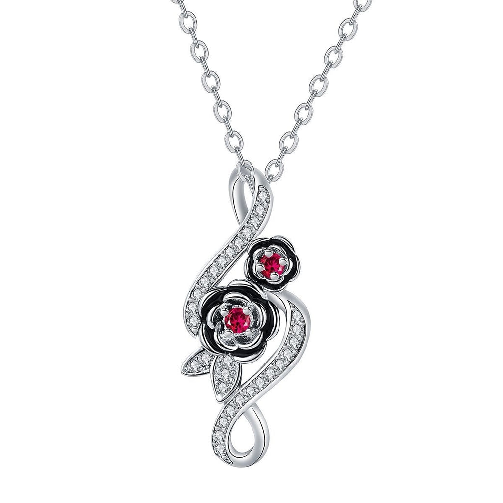 Simple Infinite Rose Necklace For Women