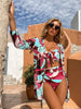Women's Fashion Popular Print Three Piece Swimwear