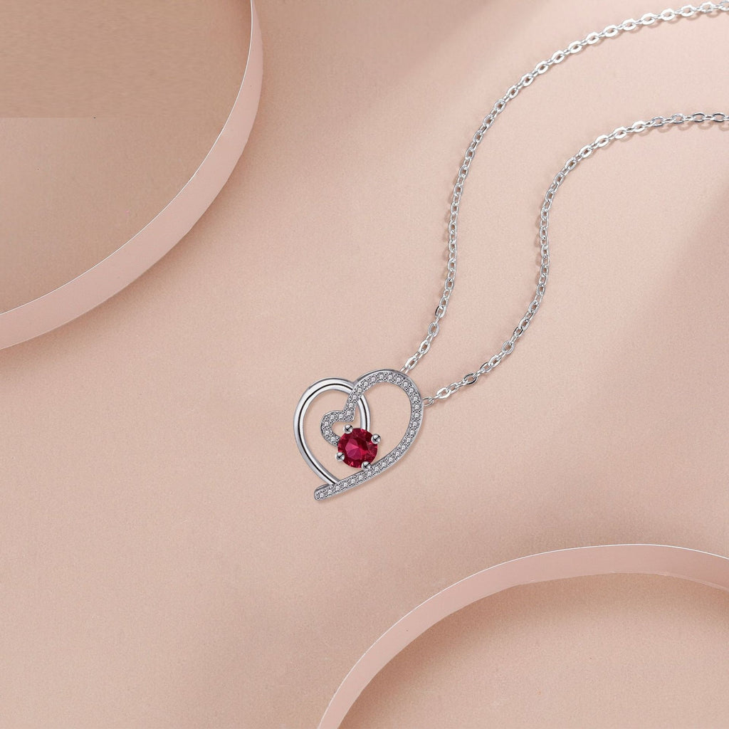 Love Heart-shaped Necklace For Women European And American