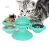 Cat Rotating Windmill Multi-Function Toys Itch Scratching Device Teeth Shining Toy