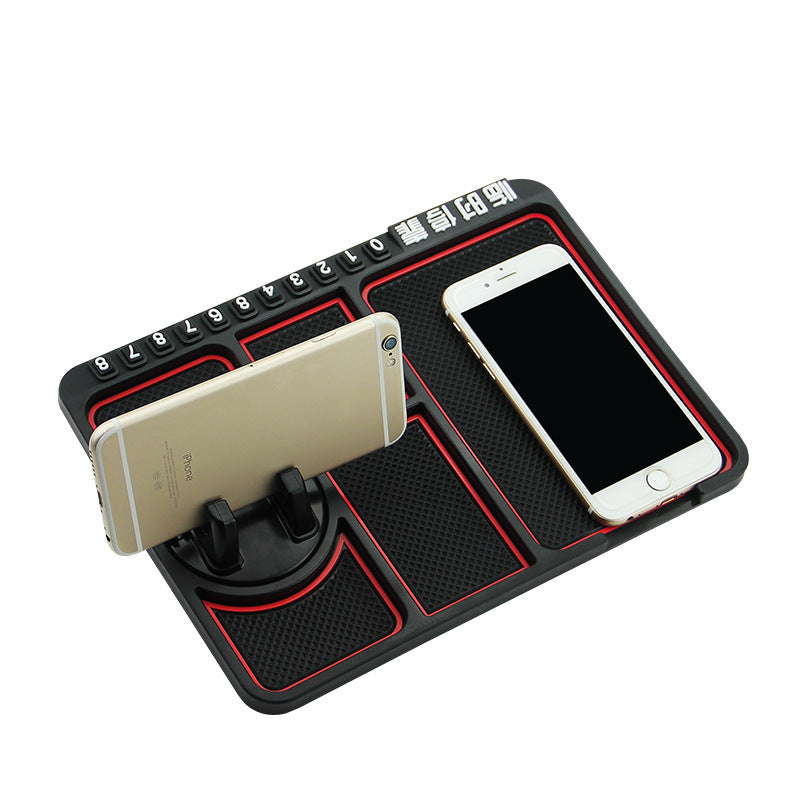Car mobile phone bracket car anti-skid pad car car navigation device anti-mite pad instrument panel multi-function storage pad