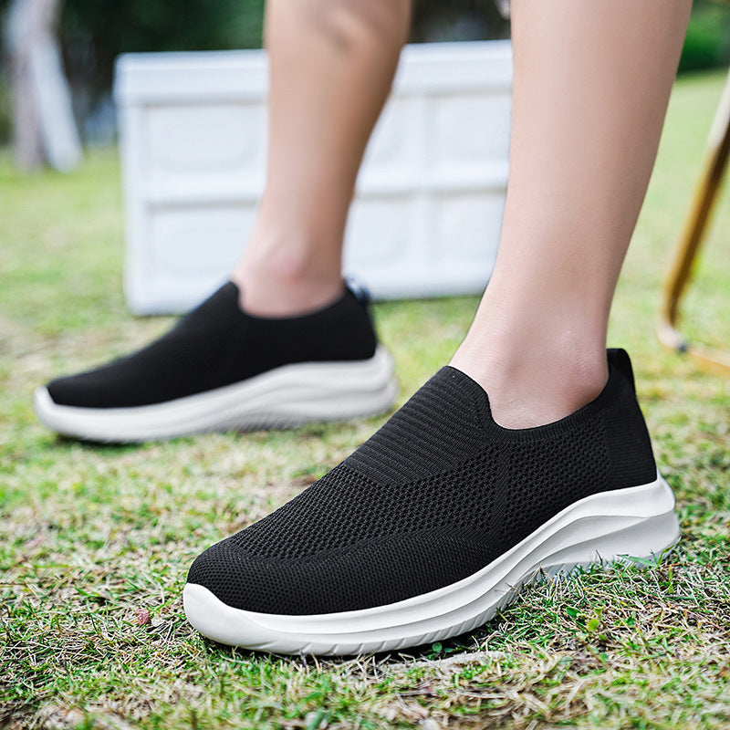 Mesh Flying Woven Breathable Loafers Comfortable All-match Shoes