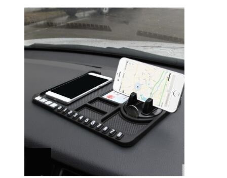 Car mobile phone bracket car anti-skid pad car car navigation device anti-mite pad instrument panel multi-function storage pad
