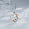 European And American Style Jewelry Vintage Rose Heart Pendant Mom Necklace For Mom Jewelry Gift