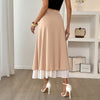 Casual Dress Fastener Decoration Stacked Skirt