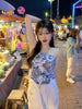 Tie Dye Brassiere Vest Women''s Summer Triangle Scarf