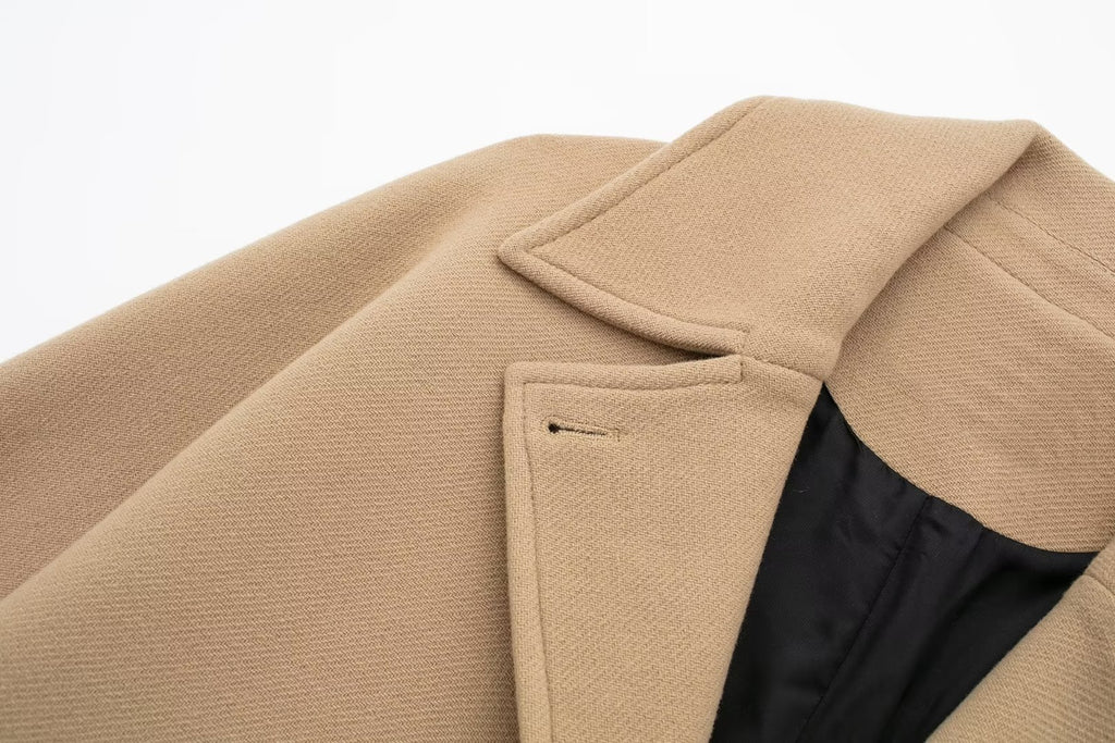 Ladies New Wool Blend Short Coat