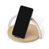 10w Wireless Charger Block Holder For Smart Phone Foldable Fast Charging Table Phone Stand Support With Led Table Lamp Portable