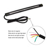 Universal Flexible Led Strip Tail Stop Light Motorcycle 48 SMD Led Tail Turn Signal Brake License Plate Light Strip Motorcycle