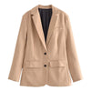 Autumn And Winter New European And American Style Fashion Single-breasted Suit Jacket For Women