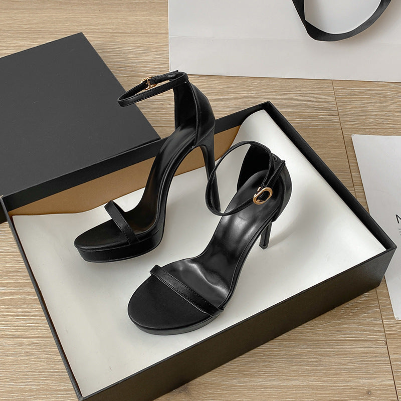 Commute Style Buckle Super High Heel Sandals For Women