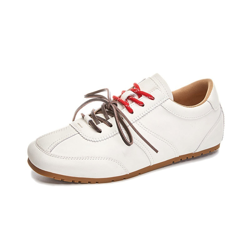 Women's Casual All-match Horse Fur White Shoes