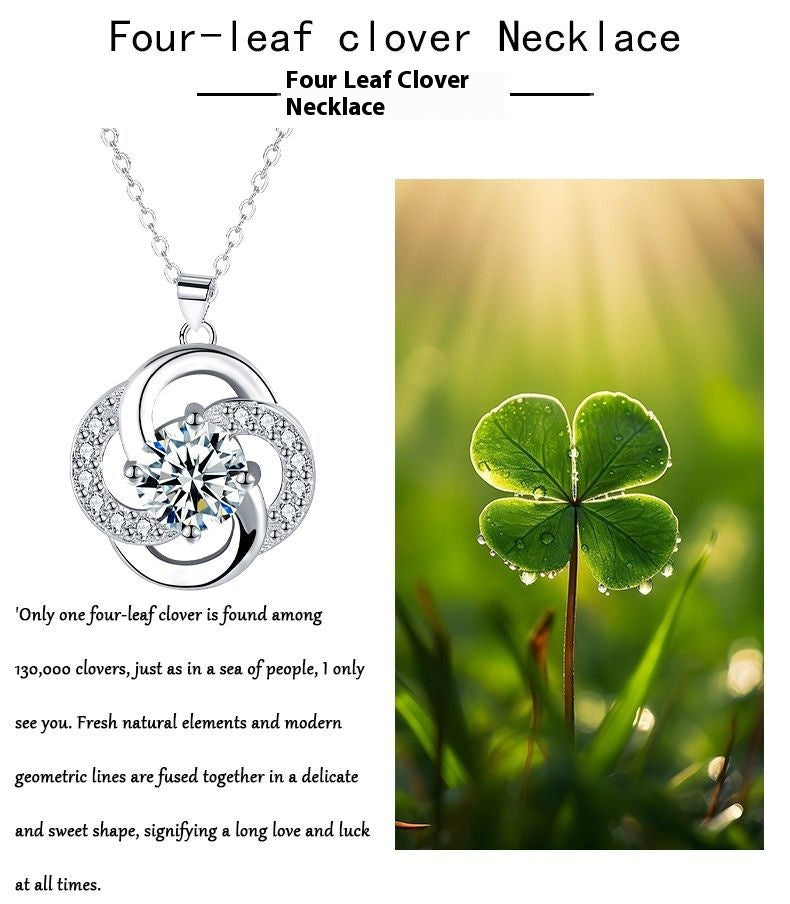 Personality Design Bright Interlinked Fashion Simple Necklace