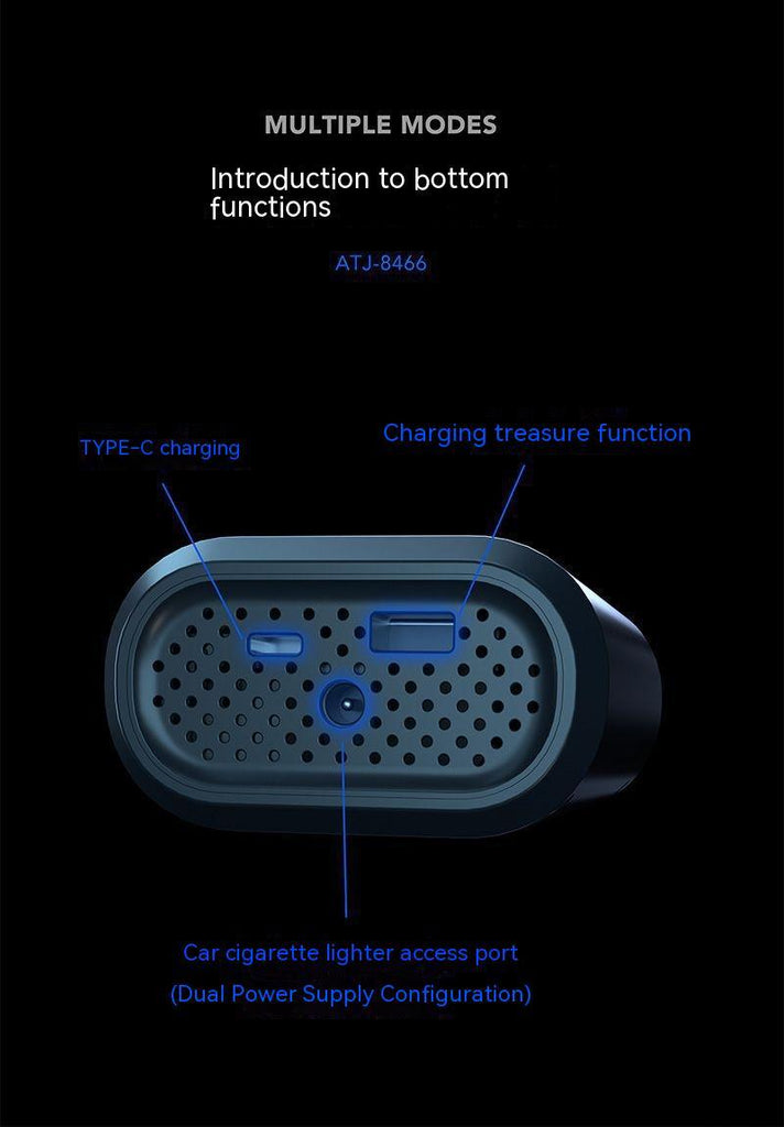 Handheld Wireless Charging Digital Display Vehicle Air Pump