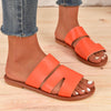 Casual Summer One-line Flat Plus Size Women's Slippers