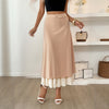Casual Dress Fastener Decoration Stacked Skirt