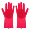 Silicone Heat-resistant Cleaning Brush Scrubbing Gloves