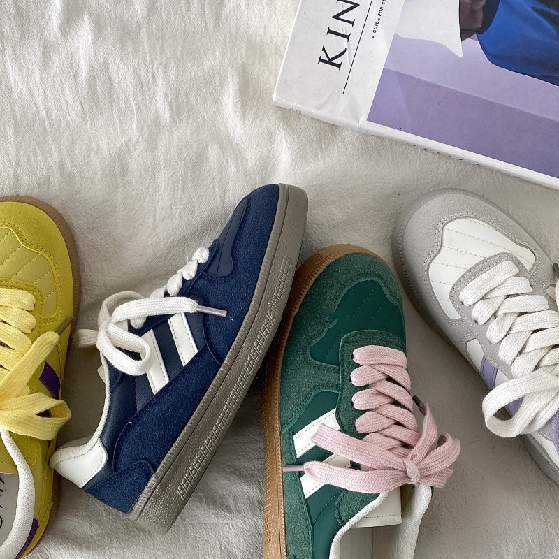 Versatile Niche Retro Thick Soled Casual Board Shoes