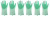 Silicone Heat-resistant Cleaning Brush Scrubbing Gloves