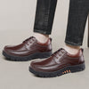Casual Leather Shoes Men's Summer Breathable Non-stinky Feet Work Shoes