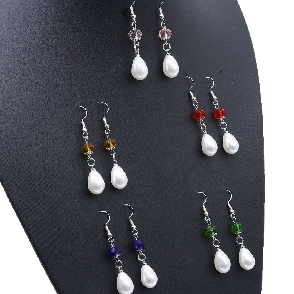 Chinese Style Light Luxury Safe Water Drop Pearl Tassel Earrings