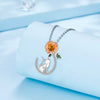 Sunflower Necklace Original Cute Cat Pendant