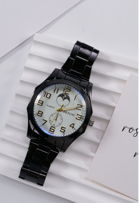 Men's Steel Belt Quartz Sports Watch