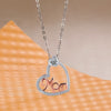 European And American Style Jewelry Heart-like Buckle Mom Necklace For Mother Jewelry Gift