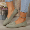 Fly Woven Mesh Low-cut Slip-on Lazy Flat Women's Casual Shoes