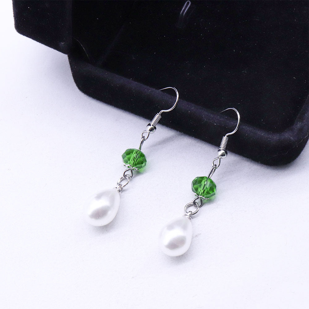 Chinese Style Light Luxury Safe Water Drop Pearl Tassel Earrings