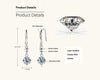 Affordable Luxury Style High-grade Girls' Moissanite Earrings