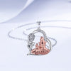 European And American Heart-shaped Rose Mother And Daughter Necklace For Women