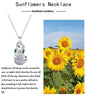 Infinite Symbol Necklace Sunflower Clavicle Chain Jewelry
