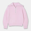 Casual Style Neck Wool Blend Knit Sweater