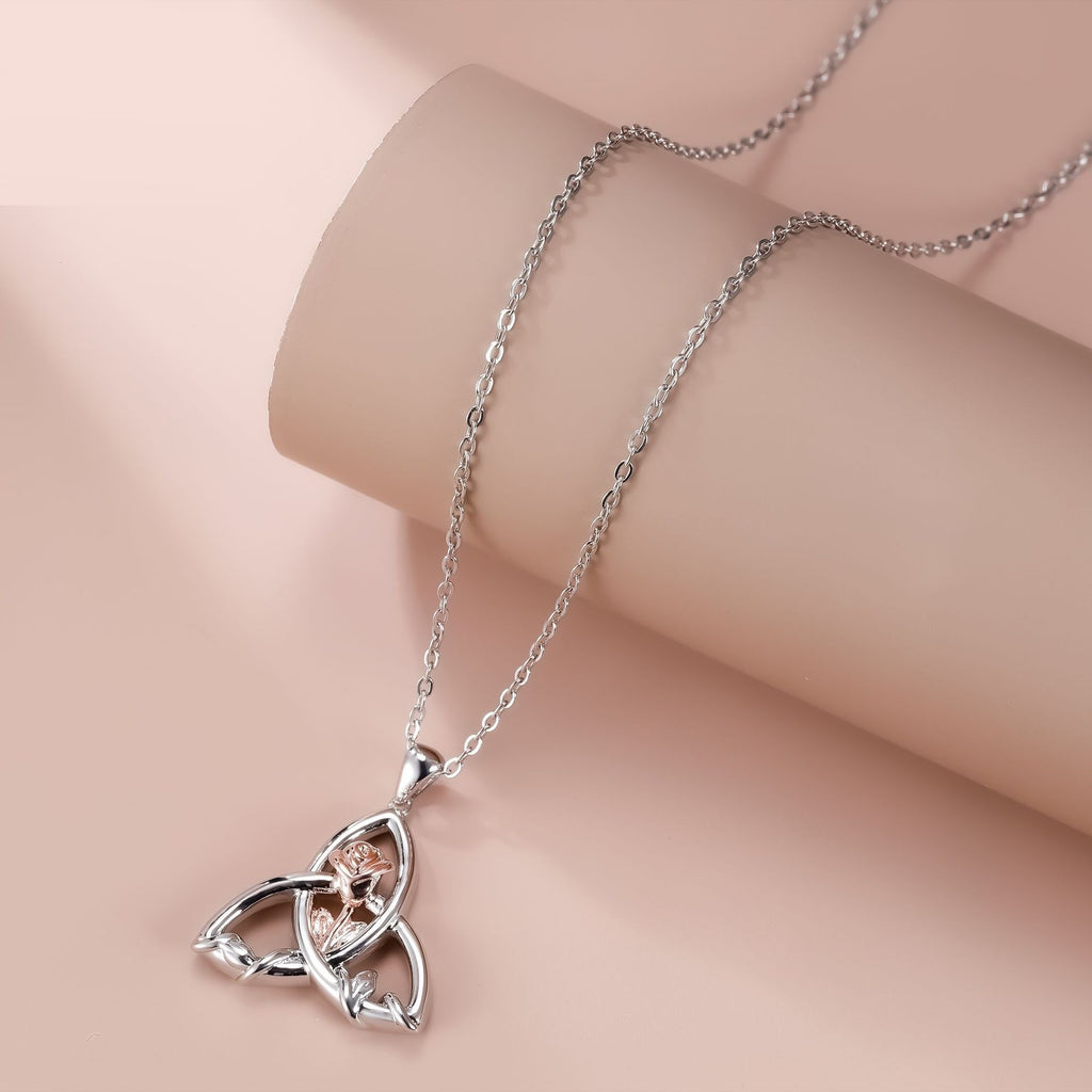European And American Style Irregular Rose Necklace