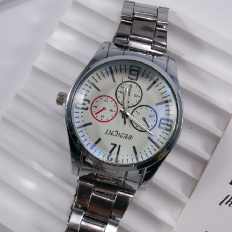 Men's Steel Belt Quartz Sports Watch