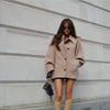 Ladies New Wool Blend Short Coat