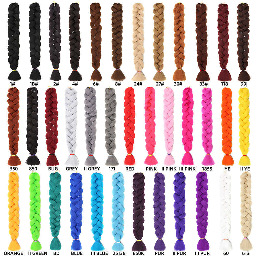 African Chemical Fiber Wig Big Braid Braid Dreadlocks High Temperature Jacques Silk Braid