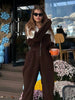 Women's European And American Style Sports Casual Contrast Color Jumpsuit