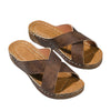 Women's Cross Wedge Platform Beach Casual Sandals